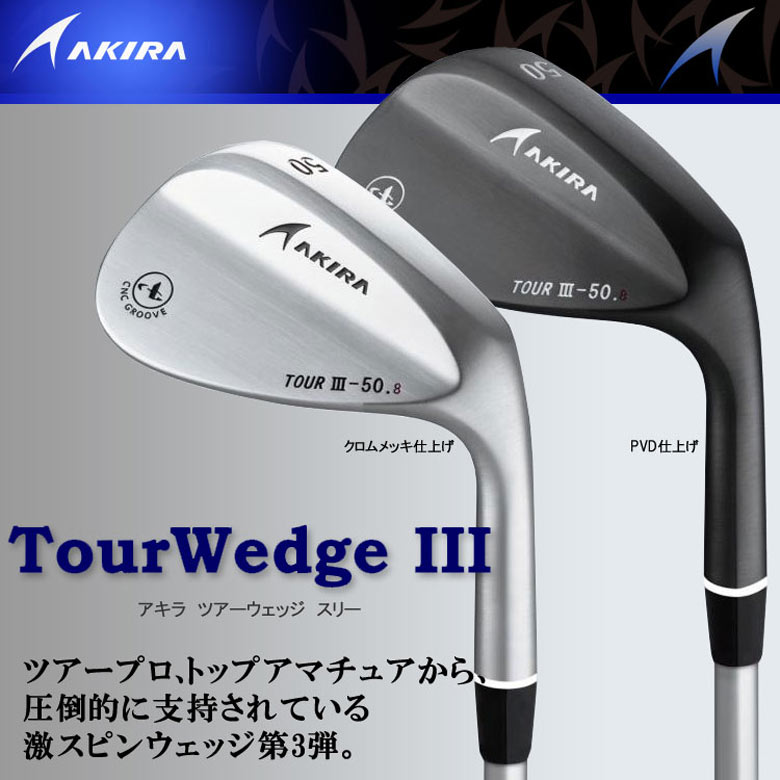 Akira Tour Wedge 3 PVD Coated Wedge Dynamic Gold Shaft