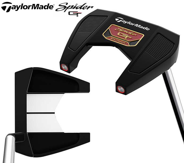 17600円 ◆高品質 テーラーメイド TaylorMade ゴルフクラブ パター メンズ スパイダー GT スプリットバック Spider SPLITBACK PT BLACK