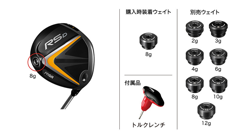 PRGR RS D Just Driver Diamana FOR PRGR SILVER Graphite Shaft
