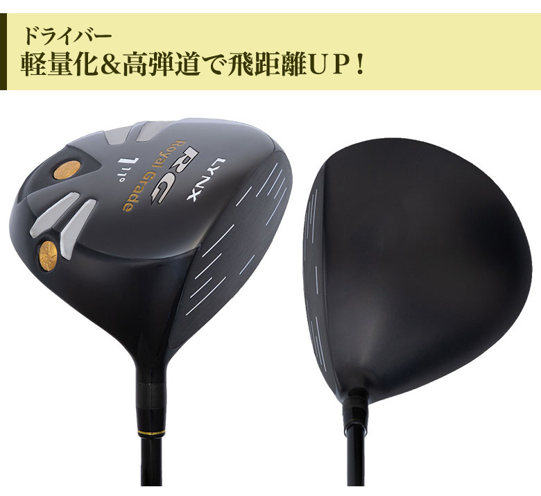 Lynx リンクスゴルフ  1Wと 5W  レフティー