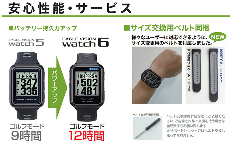 朝日ゴルフ イーグルビジョン watch6 EV-236 腕時計型 GPSナビの通販