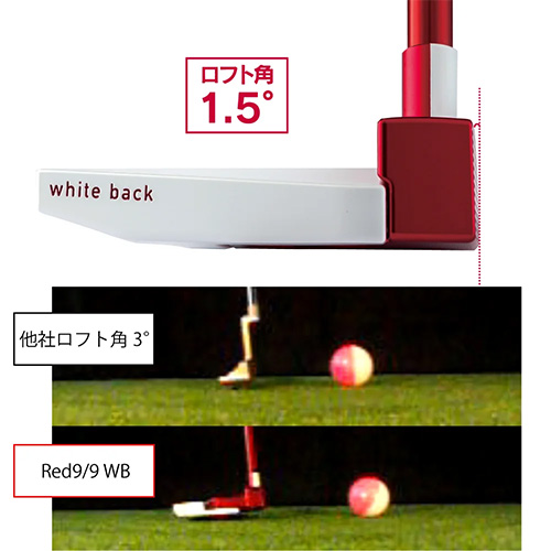 新製品 キャスコ パター ホーンタイプ RED9/9 WB-013  新品未使用