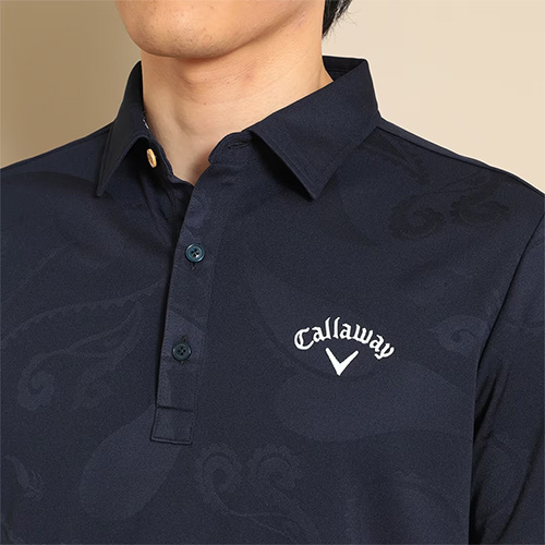 キャロウェイ C23134114 ペイズリージャカード 半袖 ポロシャツの通販 