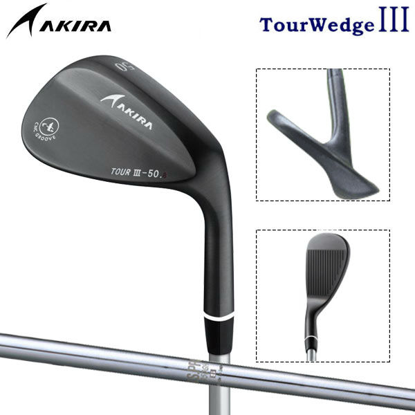 【送料無料】アキラ ゴルフ ツアーウェッジ3 PVDコーティング ウェッジ NSプロ 950GH スチールシャフト AKIRA Tour Wedge III アキラプロダクツ【あすアト】