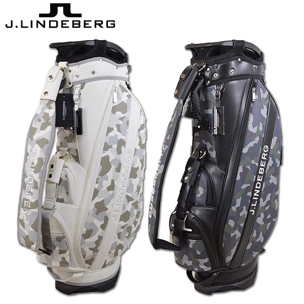 【在庫一掃】 Jリンドバーグ ゴルフ 083-15102 スタンド キャディバッグ オフホワイト(005),ブラック(019) J.LINDEBERG ゴルフバッグ