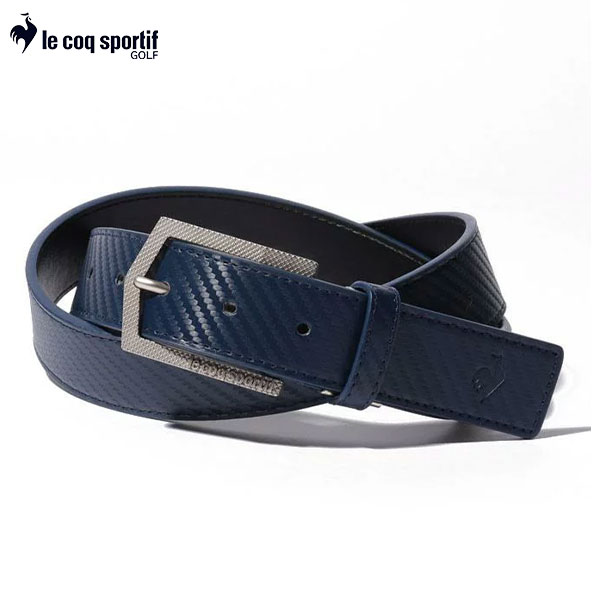 【送料無料】 ルコック ゴルフ ロゴバックル QGBSJH01 ベルト ネイビー(NV00) Le coq sportif