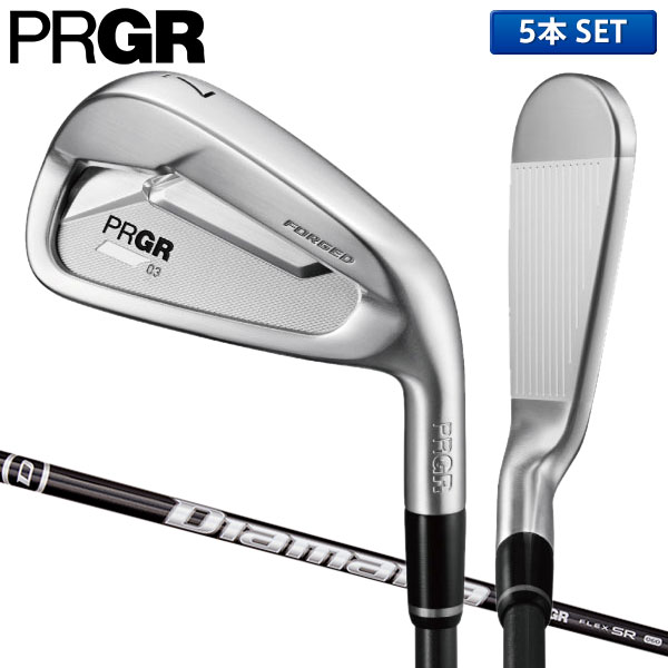 PRGR 「NEW egg IRON 」カーボンR   7〜S 6本セットグリップ純正グリップ