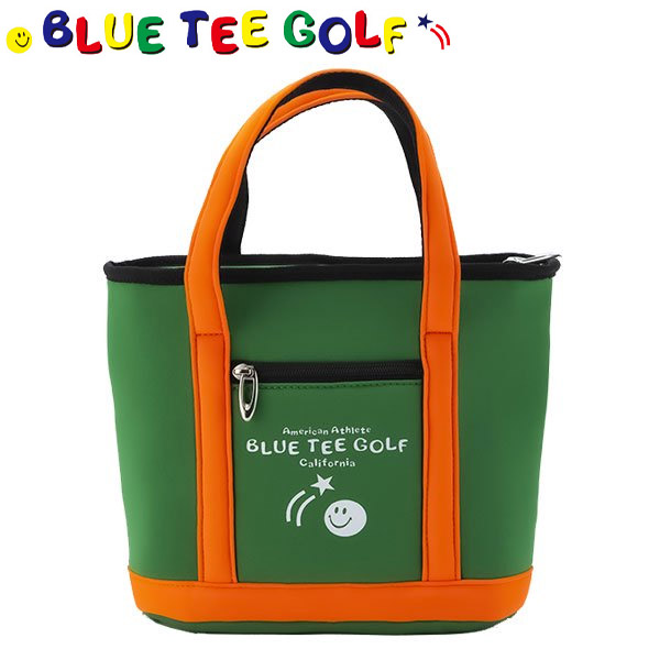 【送料無料】 ブルーティーゴルフ TT-005 ストレッチ 2トーン トートバッグ 保冷バッグ グリーン×オレンジ(GR×OR)