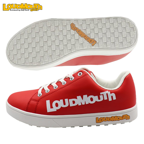 【送料無料】 ラウドマウス LM-GS0004 スパイクレス ゴルフシューズ Big Logo Red(994)