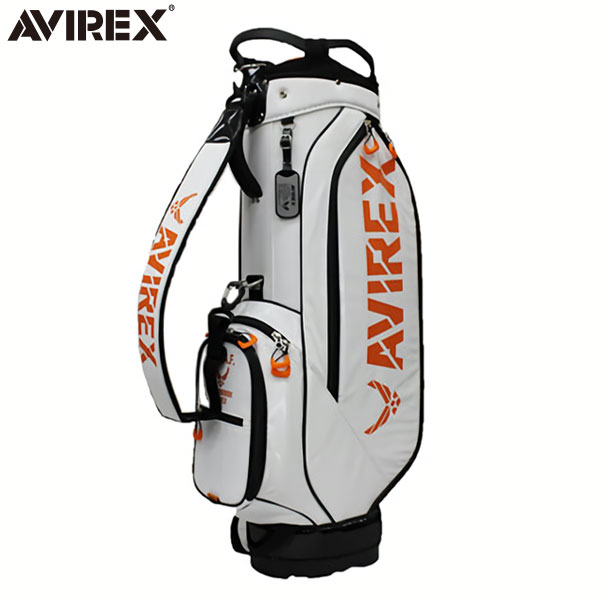 アビレックス ゴルフ 2F-BA1 カート キャディバッグ ホワイト(WHT) AVIREX ゴルフバッグ【あすアト】