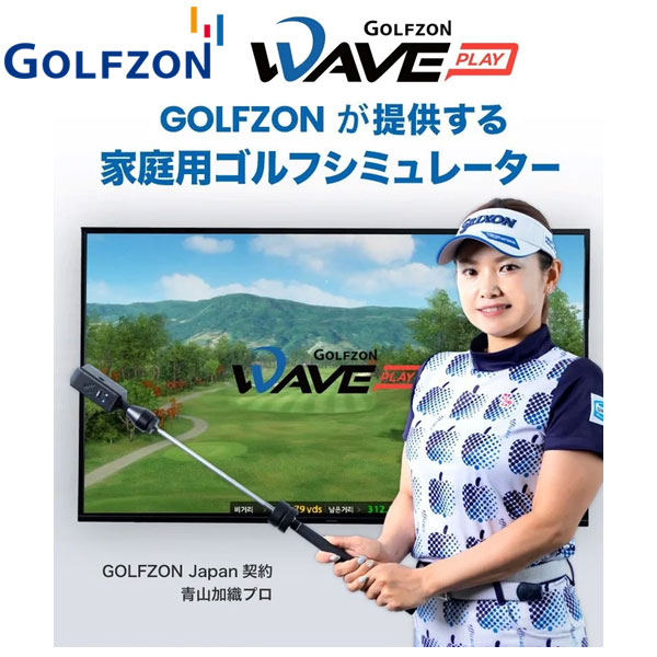 GOLFZON WAVE PLAY 家庭用 ゴルフシミュレーター ゴルフゾン ウェーブプレイ シミュレーション【即納】