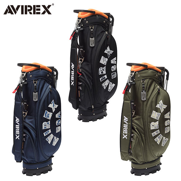 アビレックス ゴルフ 3S-BA3 カート キャディバッグ セルフスタンド付き AVIREX ゴルフバッグ
