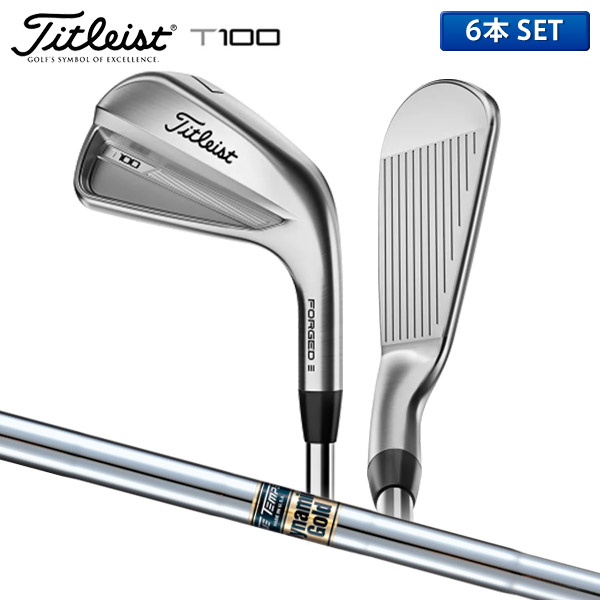 タイトリスト T100 アイアンセット 6本組 (#5-PW) Dynamic Gold S200