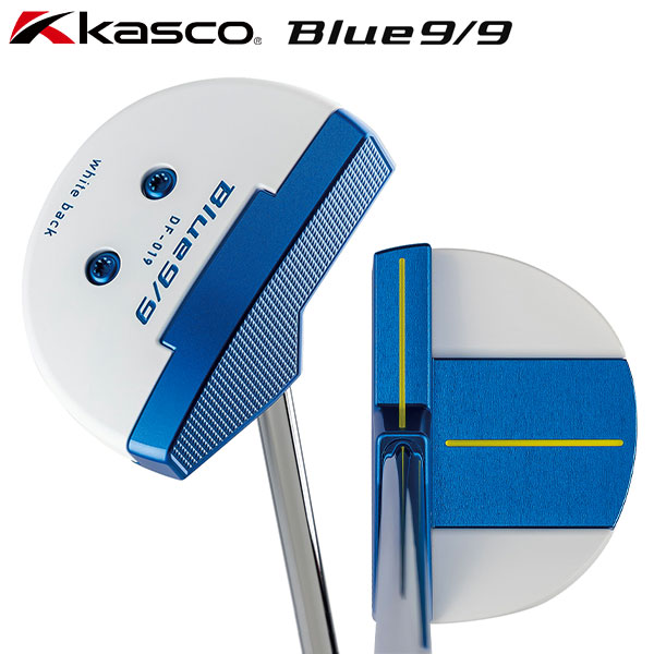 【センターシャフト】キャスコ ゴルフ Blue9/9 DF-019 DELTA-FACE 丸マレット パター Kasco 青パタ デルタフェース ブルー