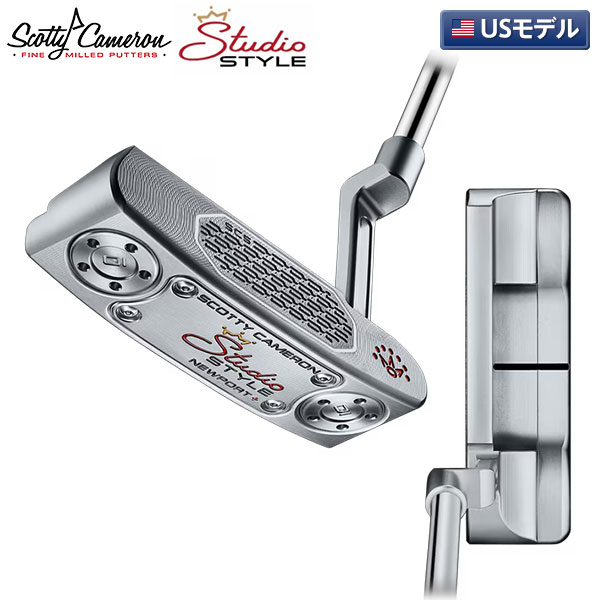 【USモデル】タイトリスト スコッティキャメロン スタジオスタイル ニューポート プラス パター