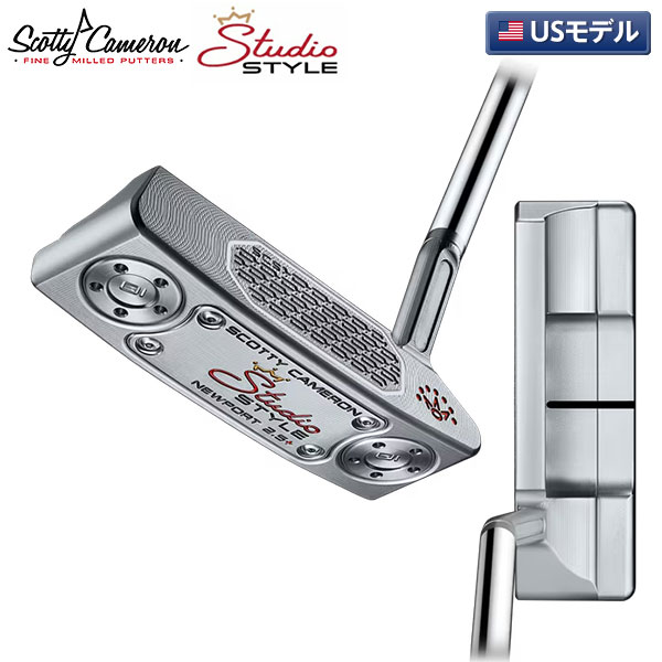 【USモデル】タイトリスト スコッティキャメロン スタジオスタイル ニューポート2.5 プラス パター