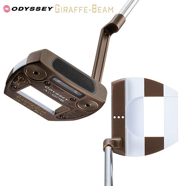 【数量限定】オデッセイ Ai-ONE GIRAFFE-BEAM JAILBIRD MINI パター ストロークラボ 90 スチールシャフト