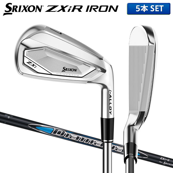 【先行予約】ダンロップ スリクソン ZXiR アイアンセット 5本組(6-P) ディアマナ ZXi-II for IRON カーボンシャフト ロケット