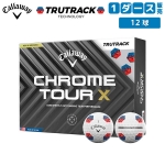 【送料無料】キャロウェイ ゴルフ クロムツアーX トゥルートラック ゴルフボール CHROME TOUR X 24 TRUTRACK 1ダース/12球【あすアト】[土日祝も出荷可能]