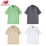【送料無料】ニューバランス ロゴストライプ柄 5168006 半袖 カラー シャツ