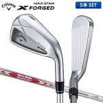 キャロウェイ X FORGED MAX STAR アイアンセット 5本組(6-P) N.S.PRO MODUS3 TOUR105 スチールシャフト