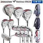 [2万円オフクーポン発行中]ブリヂストン ゴルフ ツアーステージ V562II クラブセット 13本組(1W,3W,5W,4U,5U,6-P,PS,S,PT) CBG321 軽量 カート キャディバッグ付き