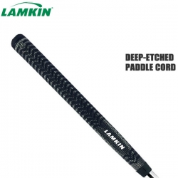 【送料無料】 ラムキン ゴルフ ディープエッチ パドル コード 101407 パターグリップ ブラック LAMKIN DEEP ETCHED PADDLE CORD