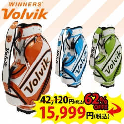ボルビック ゴルフ ツアー カート キャディバッグ オレンジ/ブルー/グリーン VOLVIK Tour CB ゴルフバッグ