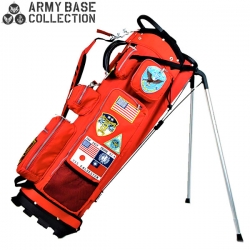 【セルフスタンドバッグと合体】 アーミーベースコレクション ゴルフ ABC-043SB スタンド キャディバッグ レッド ARMY BASE COLLECTION ゴルフバッグ