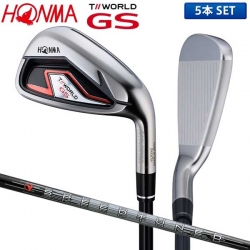 ホンマ ゴルフ ツアーワールド GS アイアンセット 5本組(6-10) SPEED TUNED 48 カーボンシャフト HONMA T//WORLD GS 本間ゴルフ【あすアト】