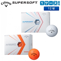 キャロウェイ ゴルフ スーパーソフト ゴルフボール ホワイト,オレンジ Callaway SUPERSOFT