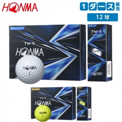 【送料無料】 ホンマ ゴルフ TW-S BTQ2103 ゴルフボール ホワイト(WH)、イエロー(YE) HONMA 1ダース/12球入り
