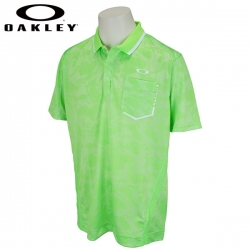 【送料無料】 オークリー FOA403520 ジャカード半袖 ポロシャツ NEON GREEN(74G) OAKLEY ROLLER JQ POLO