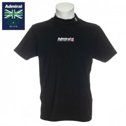 【送料無料】 アドミラル ADMA205 ハーフユニオンジャック モックネック 半袖 シャツ ブラック(BLK)