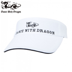 【送料無料】 ダンスウィズドラゴン D3-112221 テープデザイン バイザー ホワイト(011) Dance With Dragon