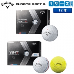 【送料無料】 キャロウェイ クロムソフトX ゴルフボール CHROME SOFT X 1ダース/12球
