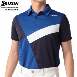 【送料無料】 デサント スリクソン RGMTJA20 半袖 ポロシャツ ブルー(BL00)