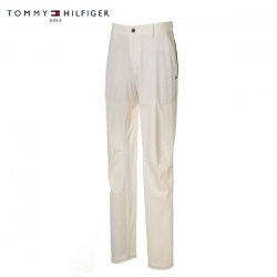 トミーヒルフィガー THMA211 サイドゴムスリム ロング パンツ ホワイト(WHT)