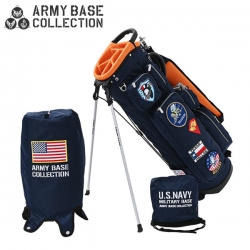 アーミーベースコレクション USネイビー ABC-048SB スタンド キャディバッグ ネイビー ARMY BASE COLLECTION U.S.NAVY ゴルフバッグ 海軍 ミリタリー