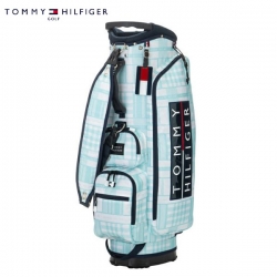 【クリアランス】 トミーヒルフィガー ゴルフ THMG2SC4 シーズナルチェック カート キャディバッグ グリーン(60) ゴルフバッグ