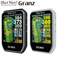 ショットナビ Granz 携帯型 GPSナビ ブラック ホワイト