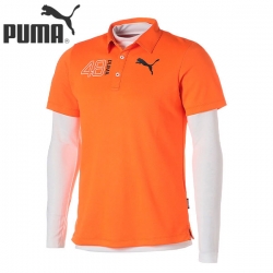 【送料無料】 プーマ ゴルフ 539366 インナー付 ポロシャツ Vibrant Orange-Bright White(02) PUMA