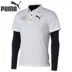 【送料無料】 プーマ ゴルフ 539366 インナー付 ポロシャツ Bright White-PUMA Black(03) PUMA