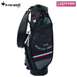 【レディース】 ルコック ゴルフ QQCUJJ01 グラフィックロゴレディス カート キャディバッグ ブラック(BK00) ゴルフバッグ