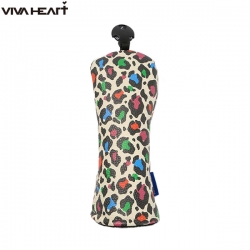 【送料無料】 ビバハート イーリー キシモト VIVA HEART×ELEY KISHIMOTO PARTY LEOPARD レオパード 013-97802 ユーティリティー用 ヘッドカバー ベージュ(052)【あすアト】