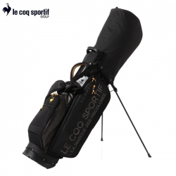 ルコック ゴルフ QQBUJJ01 軽量プリント柄スタンド キャディバッグ ブラック(BK00) ゴルフバッグ