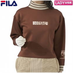 【レディース/クリアランス/送料無料】 フィラ ゴルフ 792261 ダンボールニット モックネック ハイネック ブラウン(BN) FILA トップス トレーナー ゴルフウェア