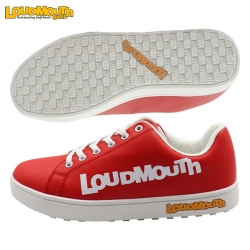 [土日祝も出荷可能]【送料無料】ラウドマウス LM-GS0004 スパイクレス ゴルフシューズ Big Logo Red(994)【あすアト】