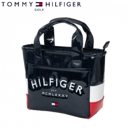 【送料無料】 トミーヒルフィガー ゴルフ THMG2FB6 エナメルシグネチャー ラウンドバッグ ネイビー(30) ゴルフバッグ トートバッグ
