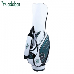 アダバット ゴルフ ABC420 カート キャディバッグ ホワイト×グリーン ゴルフバッグ